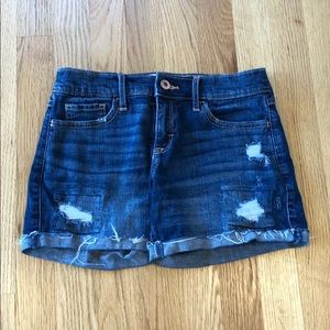 Abercrombie kids midi jean shorts